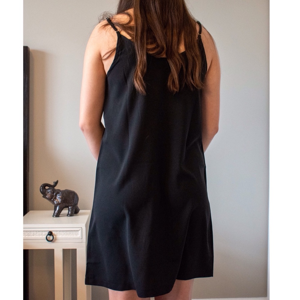 SOLD Black mini dress with buttons - Picture 2 of 4